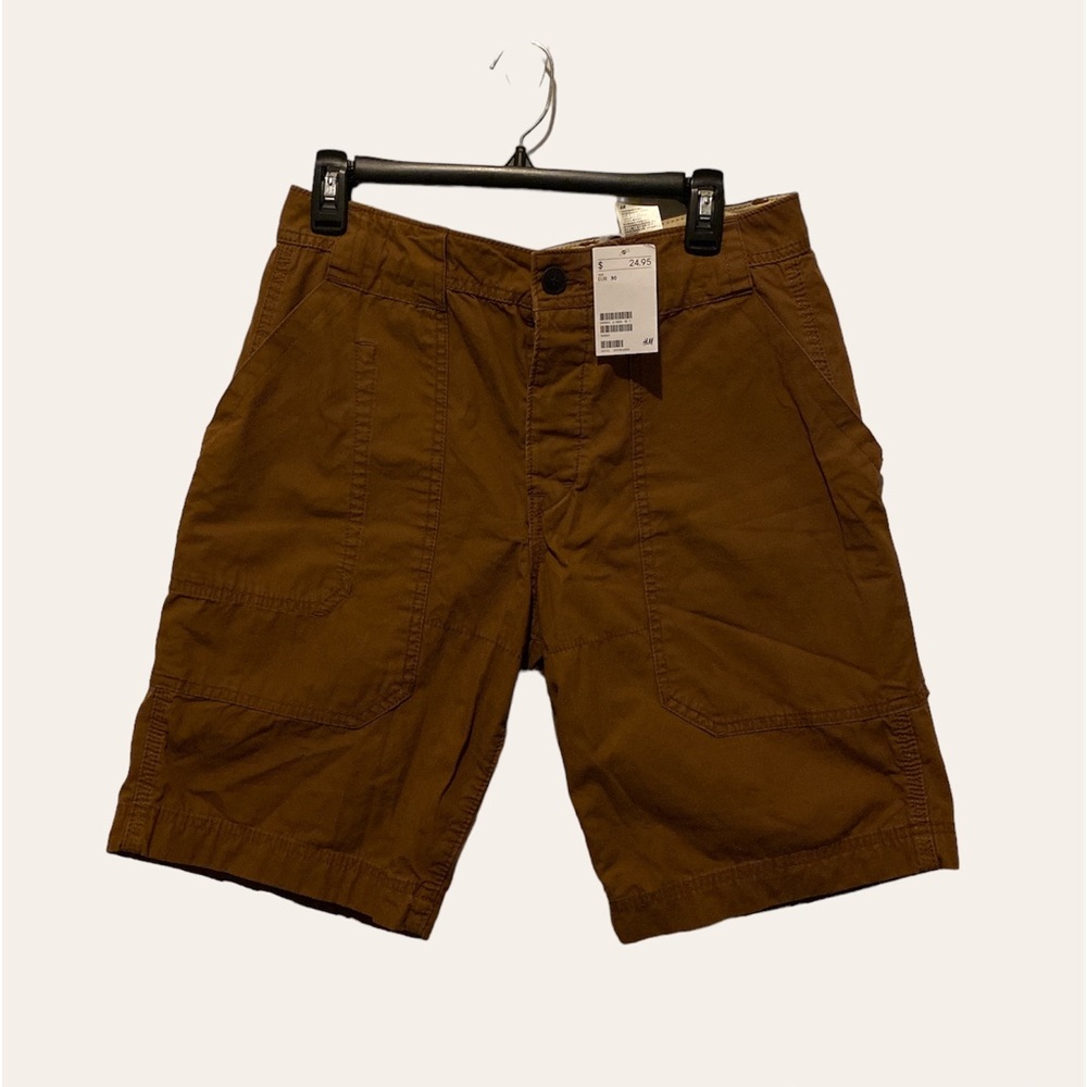 Chocolate brown Utility shorts